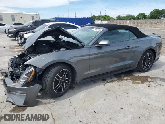 2023 Ford Mustang EcoBoost z VIN 1FATP8UH6P5105300, wystawiony jako Copart lot #64236215 z przebiegiem 47 117 mil mil oraz Nie do naprawy • Non repairable. Historia ofert i sprzedaży dostępna na DreamBid. Obrazek 1.