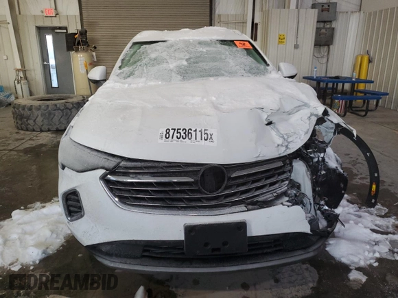 2022 Buick Envision Preferred with VIN LRBAZLR4XND158555, listed as a Copart auction lot 87536115 with Not Provided miles and Salvage Title. Bid and sale history available at carsss.com. Image 5.