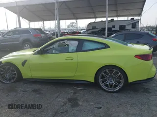 2025 BMW M4 Competition with VIN WBS23HK01SCS26831, listed as a IAAI auction lot 41473600 with 1 mi miles. Bid and sale history available at carsss.com. Image 14.