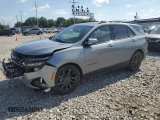 2023 Chevrolet Equinox RS with VIN 3GNAXWEG4PL254467, listed as a Copart auction lot 61818185 with 35,633 mi miles and Salvage title. Bid and sale history available at DreamBid. Image 1.