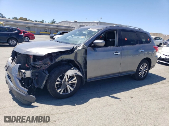 2018 Nissan Pathfinder SL with VIN 5N1DR2MN2JC640523, listed as a Copart auction lot 57519835 with 162,671 mi miles and Salvage title. Bid and sale history available at DreamBid. Image 1.