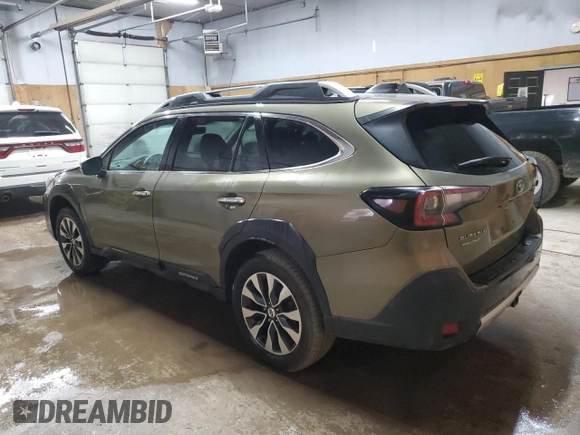 2023 Subaru Outback Touring with VIN 4S4BTAPC2P3125480, listed as a Copart auction lot 57639095 with 41,588 mi miles and Clean title. Bid and sale history available at DreamBid. Image 2.