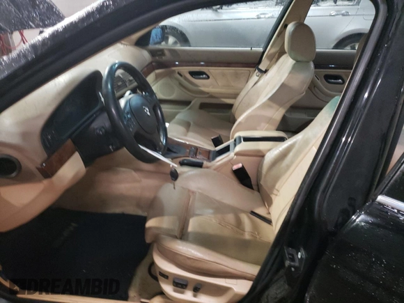 2003 BMW 5 Series 525iAT with VIN WBADS43443GE11057, listed as a Copart auction lot 44243155 with 174,926 mi miles and Salvage Title. Bid and sale history available at carsss.com. Image 7.