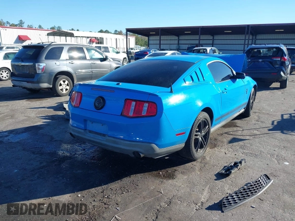 2012 Ford Mustang V6 Premium with VIN 1ZVBP8AM2C5233385, listed as a IAAI auction lot 40926705 with Not Provided miles. Bid and sale history available at carsss.com. Image 4.