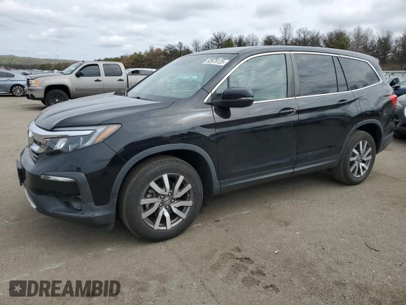 2020 Honda Pilot EX-L with VIN 5FNYF6H57LB068676, listed as a Copart auction lot 52678125 with 54,764 mi miles and Salvage title. Bid and sale history available at DreamBid. Image 1.