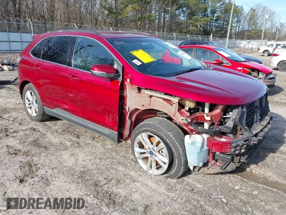 2015 Ford Edge SEL with VIN 2FMTK3J98FBC09172, listed as a IAAI auction lot 41341529 with 131,325 mi miles. Bid and sale history available at carsss.com. Image 1.