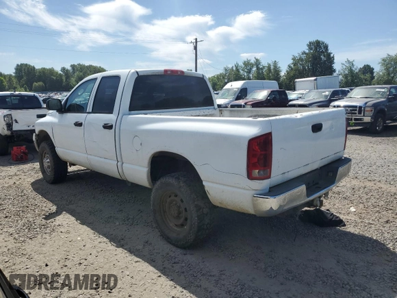 2004 Dodge 2500 SLT z VIN 1D7KU28D14J182331, wystawiony jako Copart lot #60314535 z przebiegiem 133 162 mil mil oraz Czysty tytuł • Clean title. Historia ofert i sprzedaży dostępna na DreamBid. Obrazek 2.