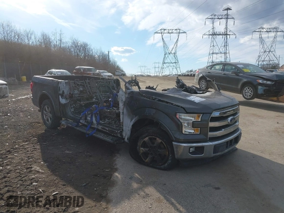2017 Ford F-150 XL with VIN 1FTEW1CP7HKC60057, listed as a IAAI auction lot 41440464 with 1 mi miles. Bid and sale history available at carsss.com. Image 1.