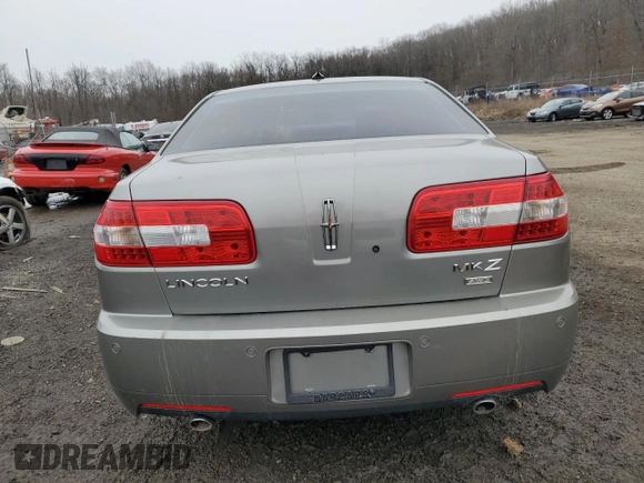 2008 Lincoln MKZ with VIN 3LNHM28T18R661996, listed as a Copart auction lot 44410585 with 209,763 mi miles and Salvage Title. Bid and sale history available at DreamBid. Image 6.