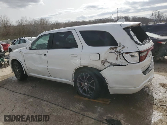 2017 Dodge Durango R/T with VIN 1C4SDHCT7HC606312, listed as a Copart auction lot 49839755 with 210,507 mi miles and Clean title. Bid and sale history available at DreamBid. Image 2.