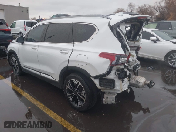 2019 Hyundai Santa Fe Ultimate with VIN 5NMS53AA2KH106648, listed as a IAAI auction lot 41179630 with 108,240 mi miles. Bid and sale history available at carsss.com. Image 3.