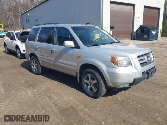 2008 Honda Pilot EX-L with VIN 5FNYF18568B027479, listed as a IAAI auction lot 41820222 with 202,416 mi miles. Bid and sale history available at carsss.com. Image 1.