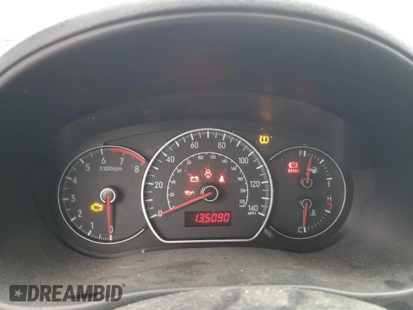 2009 Suzuki SX4 with VIN JS2YB413495103036, listed as a Copart auction lot 45547875 with 135,090 mi miles and Salvage Title. Bid and sale history available at carsss.com. Image 9.