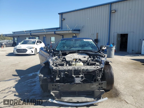 2020 Infiniti Q60 Red Sport 400 with VIN JN1FV7EL3LM460020, listed as a Copart auction lot 76548124 with Not provided miles and Salvage title. Bid and sale history available at DreamBid. Image 8.