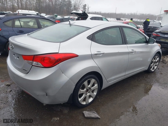2012 Hyundai Elantra GLS with VIN KMHDH4AE6CU448280, listed as a IAAI auction lot 41548514 with 211,089 mi miles. Bid and sale history available at carsss.com. Image 4.