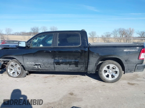 2022 Ram 1500 Big Horn with VIN 1C6RRFFG3NN427016, listed as a IAAI auction lot 41456388 with 21,350 mi miles. Bid and sale history available at carsss.com. Image 14.