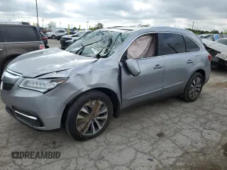 2016 Acura MDX Technology with VIN 5FRYD4H47GB046635, listed as a Copart auction lot 55252325 with 160,455 mi miles and Salvage title. Bid and sale history available at DreamBid. Image 1.