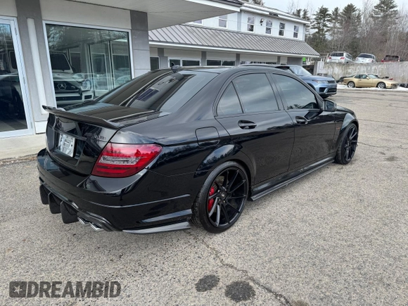2012 Mercedes-Benz C 63 AMG with VIN WDDGF7HB5CA629883, listed as a Copart auction lot 49139875 with 139,727 mi miles and Clean Title. Bid and sale history available at carsss.com. Image 4.