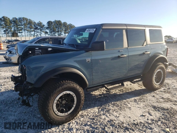 2023 Ford Bronco with VIN 1FMEE5DP0PLB15763, listed as a Copart auction lot 45592725 with 26,672 mi miles and Salvage title. Bid and sale history available at DreamBid. Image 1.