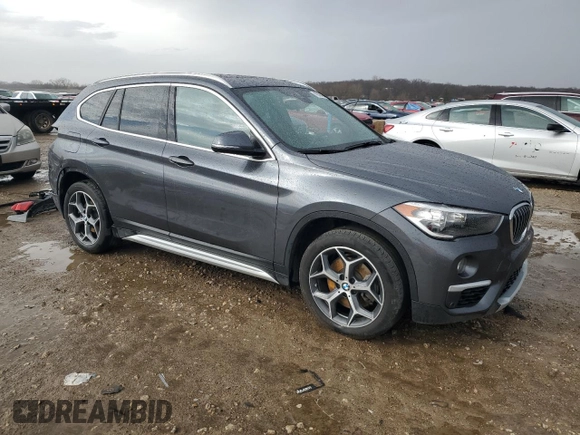 2019 BMW X1 xDrive28i with VIN WBXHT3C58K5L97890, listed as a Copart auction lot 47076465 with 73,400 mi miles and Salvage title. Bid and sale history available at DreamBid. Image 4.