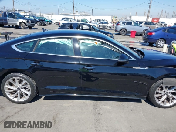 2022 Audi A5 Sportback Premium with VIN WAUABCF58NA006596, listed as a IAAI auction lot 41671152 with 89,697 mi miles. Bid and sale history available at carsss.com. Image 13.