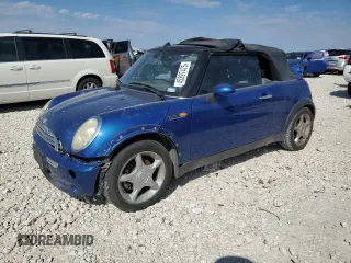 2005 MINI Convertible with VIN WMWRF33495TG11902, listed as a Copart auction lot 45397475 with Not provided miles and Salvage title. Bid and sale history available at DreamBid. Image 1.
