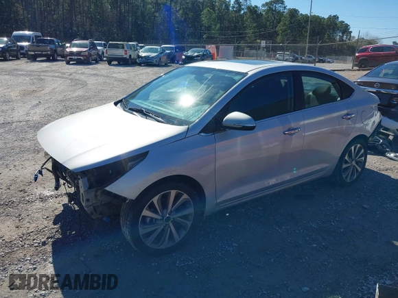 2021 Hyundai Accent Limited with VIN 3KPC34A62ME134438, listed as a IAAI auction lot 41412917 with 140,547 mi miles. Bid and sale history available at carsss.com. Image 22.