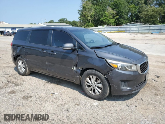 2016 Kia Sedona LX with VIN KNDMB5C15G6092159, listed as a Copart auction lot 67584274 with 143,102 mi miles and Salvage Title. Bid and sale history available at DreamBid. Image 4.