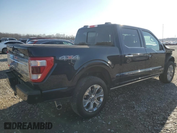 2023 Ford F-150 XL with VIN 1FTFW1ED2PFC11122, listed as a Copart auction lot 48964815 with 49,256 mi miles and Salvage Title. Bid and sale history available at carsss.com. Image 3.