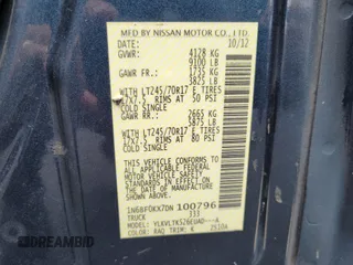 2013 Nissan NV SV with VIN 1N6BF0KX7DN100796, listed as a IAAI auction lot 42730169 with 160,813 mi miles and . Bid and sale history available at DreamBid. Image 9.