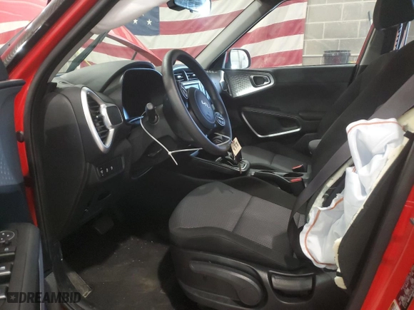 2024 Kia Soul LX with VIN KNDJ23AUXR7220381, listed as a Copart auction lot 51016305 with 12,897 mi miles and Salvage Title. Bid and sale history available at carsss.com. Image 7.