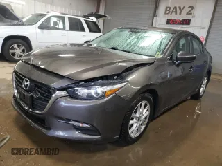 2017 Mazda 3 Sport with VIN 3MZBN1U7XHM156656, listed as a Copart auction lot 52625135 with 121,233 mi miles and Salvage Title. Bid and sale history available at DreamBid. Image 1.
