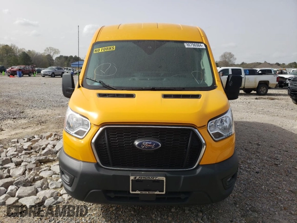 2021 Ford Transit Cargo with VIN 1FTBW9C87MKA79870, listed as a Copart auction lot 86796564 with 54,831 mi miles and Salvage Title. Bid and sale history available at DreamBid. Image 5.