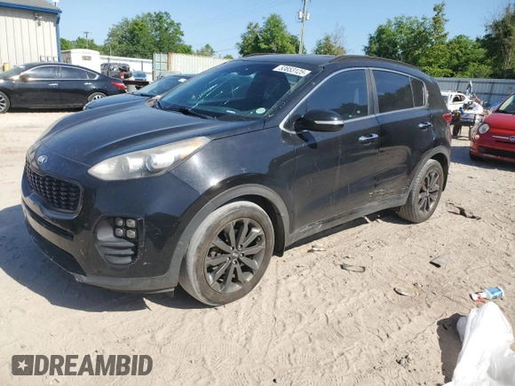 2018 Kia Sportage EX with VIN KNDPN3ACXJ7453142, listed as a Copart auction lot 53853125 with 128,344 mi miles and Clean Title. Bid and sale history available at DreamBid. Image 1.