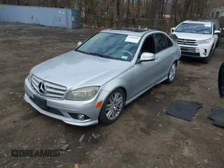 2009 Mercedes-Benz C-Class 3.0L Sport with VIN WDDGF81X89F234426, listed as a IAAI auction lot 41999986 with 206,884 mi miles. Bid and sale history available at carsss.com. Image 2.