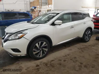 2015 Nissan Murano SL with VIN 5N1AZ2MH7FN260845, listed as a Copart auction lot 53277355 with 171,103 mi miles and Salvage Title. Bid and sale history available at carsss.com. Image 1.