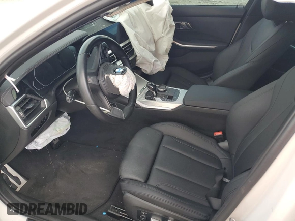 2021 BMW 3 Series 330i with VIN 3MW5R1J09M8B96562, listed as a Copart auction lot 61408805 with 50,024 mi miles and Non repairable. Bid and sale history available at DreamBid. Image 7.