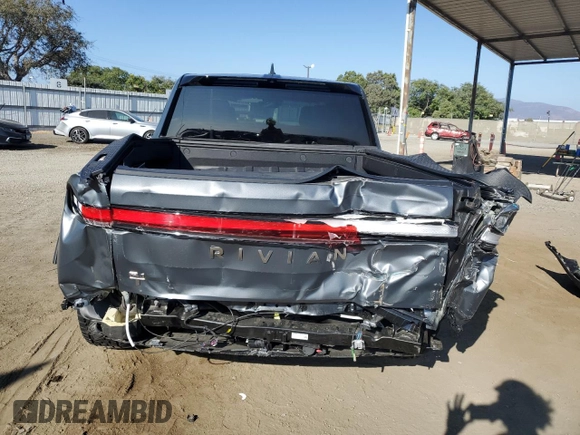 2024 Rivian R1T Adventure with VIN 7FCTGBAA1RN032543, listed as a Copart auction lot 69800484 with Not Provided miles and Salvage Title. Bid and sale history available at carsss.com. Image 6.