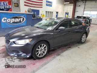 2014 Mazda 6 i Sport with VIN JM1GJ1U66E1130690, listed as a Copart auction lot 85487384 with 77,726 mi miles and Salvage Title. Bid and sale history available at carsss.com. Image 1.