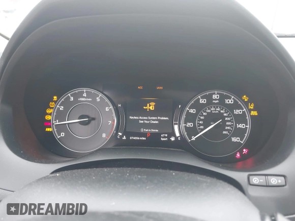 2020 Acura RDX with VIN 5J8TC2H34LL002840, listed as a IAAI auction lot 42509684 with 74,056 mi miles and . Bid and sale history available at DreamBid. Image 7.