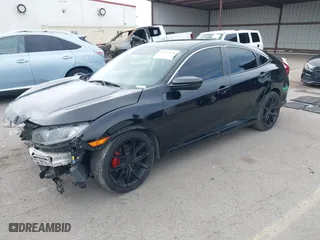 2019 Honda Civic Sedan LX with VIN 2HGFC2F65KH520171, listed as a IAAI auction lot 41725830 with 107,558 mi miles. Bid and sale history available at carsss.com. Image 2.