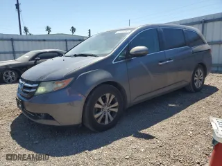 2015 Honda Odyssey EX-L with VIN 5FNRL5H63FB119496, listed as a Copart auction lot 52241535 with 206,479 mi miles and Salvage Title. Bid and sale history available at carsss.com. Image 1.