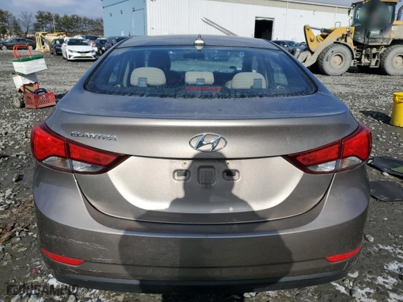 2016 Hyundai Elantra GL with VIN 5NPDH4AE0GH732394, listed as a Copart auction lot 87811215 with 79,994 mi miles and Salvage Title. Bid and sale history available at carsss.com. Image 6.
