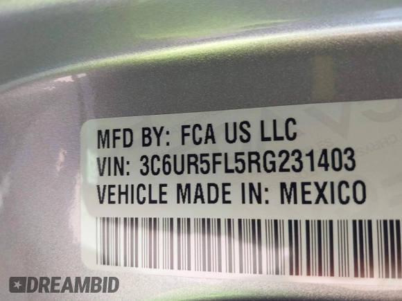 2024 Ram 2500 Laramie with VIN 3C6UR5FL5RG231403, listed as a IAAI auction lot 41995872 with 10,931 mi miles and . Bid and sale history available at DreamBid. Image 9.