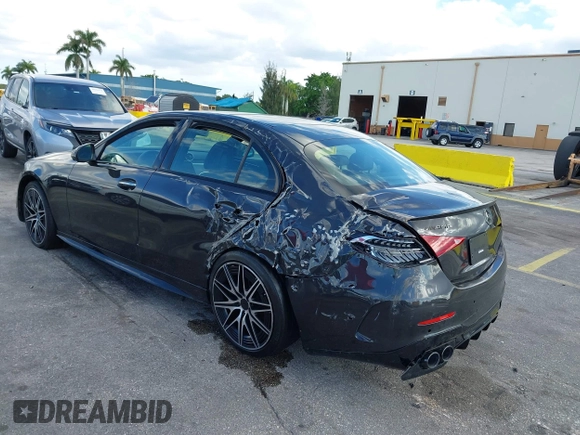 2024 Mercedes-Benz C 43 AMG with VIN W1KAF8HB6RR185662, listed as a IAAI auction lot 41699577 with 7,044 mi miles and . Bid and sale history available at DreamBid. Image 3.