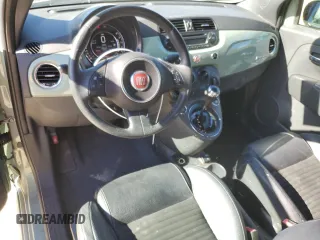 2015 FIAT 500 Sport with VIN 3C3CFFBR1FT707439, listed as a Copart auction lot 49444145 with 65,842 mi miles and Salvage Title. Bid and sale history available at carsss.com. Image 8.