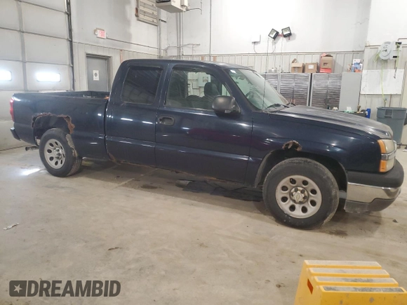 2005 Chevrolet Silverado 1500 Work Truck with VIN 1GCEC19X75Z279579, listed as a Copart auction lot 50503105 with 161,576 mi miles and Salvage Title. Bid and sale history available at carsss.com. Image 4.
