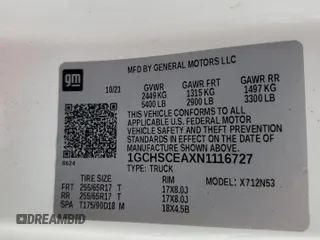 2022 Chevrolet Colorado 2WD LT with VIN 1GCHSCEAXN1116727, listed as a Copart auction lot 59574465 with 77,265 mi miles and Clean title. Bid and sale history available at DreamBid. Image 12.