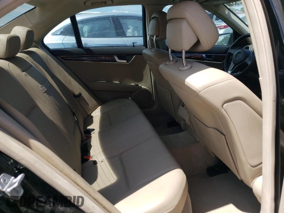 2012 Mercedes-Benz C 300 Sport with VIN WDDGF8BB2CR202340, listed as a Copart auction lot 63282835 with 111,000 mi miles and Salvage title. Bid and sale history available at DreamBid. Image 10.