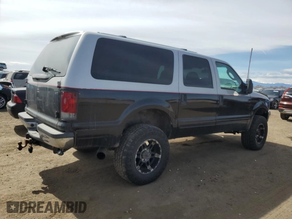 2003 Ford Excursion XLT with VIN 1FMSU41F63EA91902, listed as a Copart auction lot 50098155 with 252,972 mi miles and Salvage title. Bid and sale history available at DreamBid. Image 3.